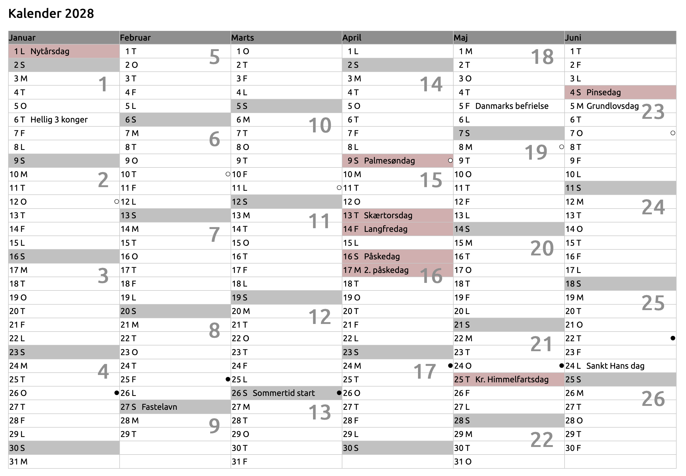 kalender-for-2028-med-danske-helligdage-m-rkedage-og-ugenumre-uger